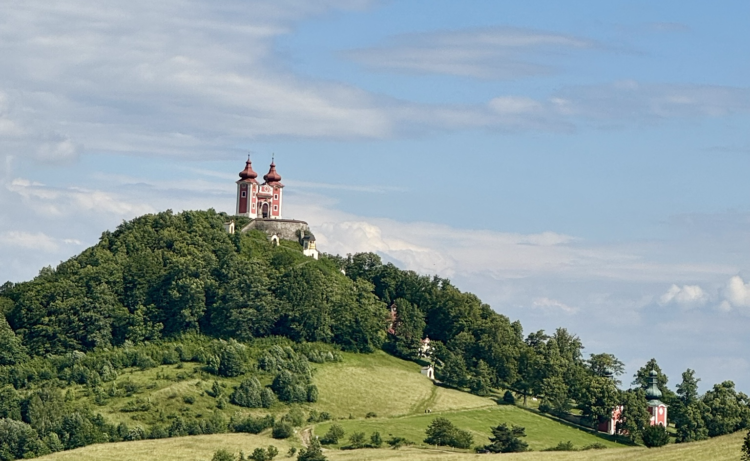 Panoráma Kalvárie v Banskej Štiavnici